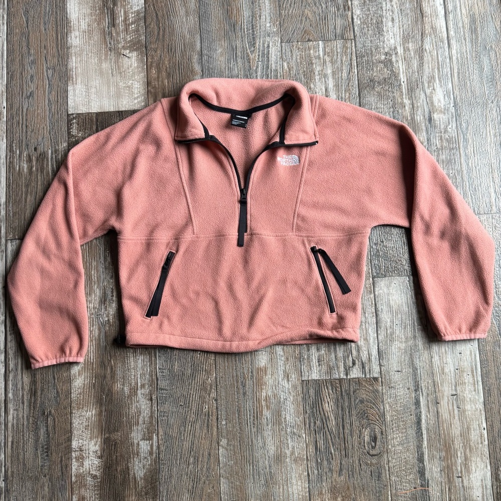 The North Face Women's TKA Attitude 1/4 Zip Fleece / Rose Dawn - Small